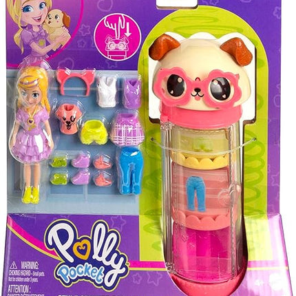 POLLY POCKET. TUBO DE MODAS GIRATORIO PEERITO