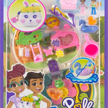 POLLY POCKET. ESTUCHE CONEJO DE JARDIN DE FLO RES