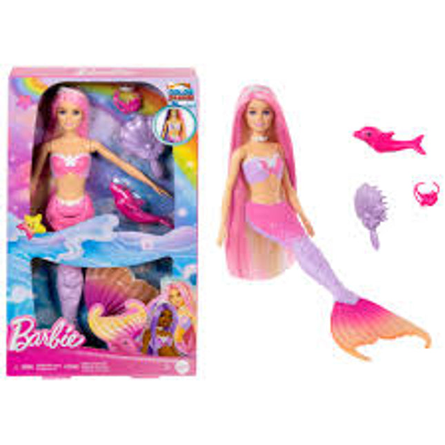 Barbie. Sirena Malibú colores mágicos