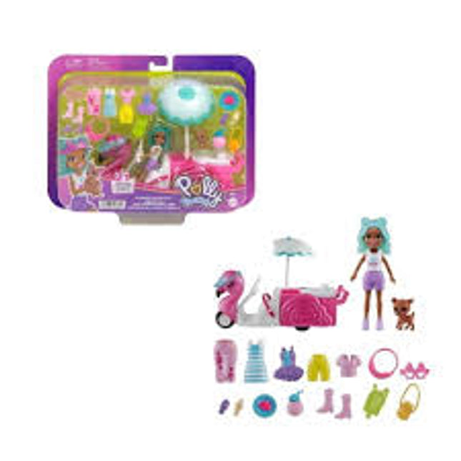Polly Pocket. Carrito de bocadillos