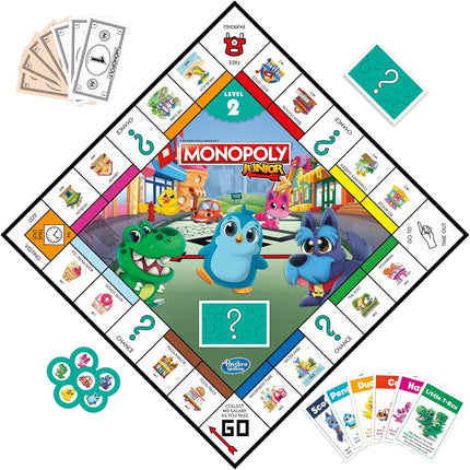 JUEGO DE MESA. MONOPOLY JUNIOR 2 EN 1