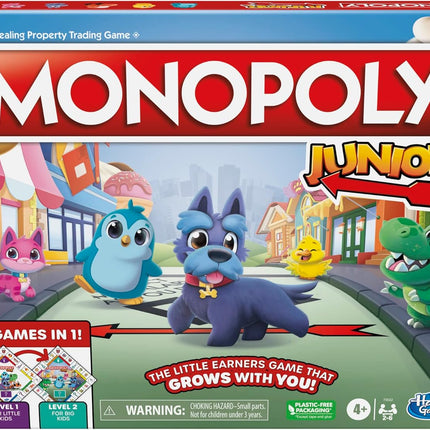 JUEGO DE MESA. MONOPOLY JUNIOR 2 EN 1