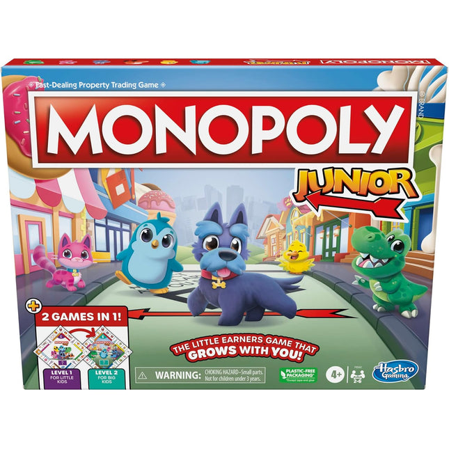 Juego de mesa. Monopolio junior 2 juegos en 1