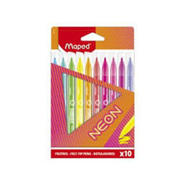 MARCADOR. NEON BLISTER 10 COL