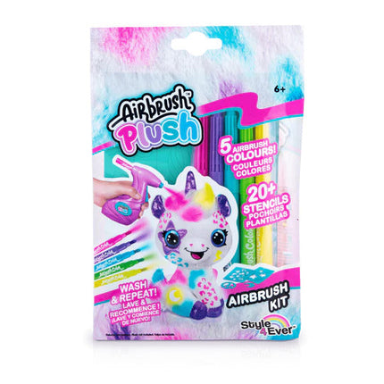 AIRBRUSH  PLUSH + 5 COLORES + 20 PLANTILLAS