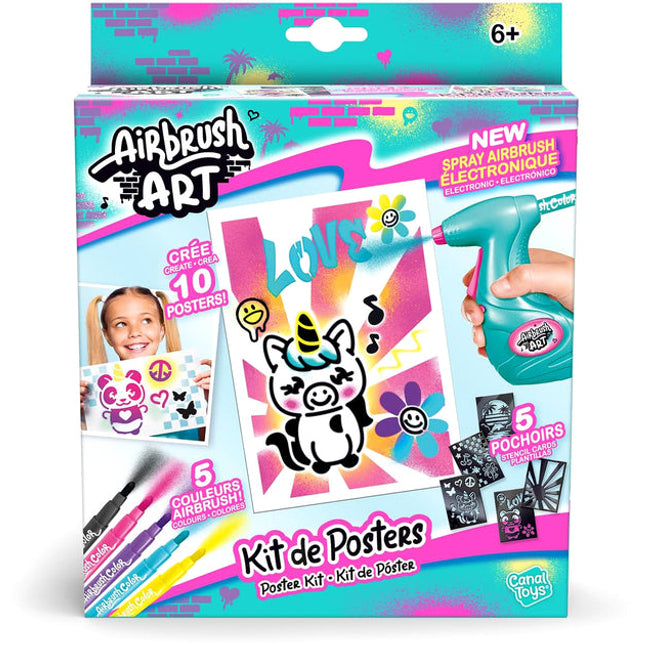 Airbrush art. Kit de póster