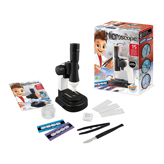 MICROSCOPE WITH 15 EXPERIMENTS