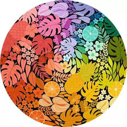 ROMPECABEZA 500PZ CIRCULO DE COLORES TROPICAL