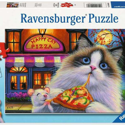 ROMPECABEZA 35PZ PIZZA DE GATO FELIZ