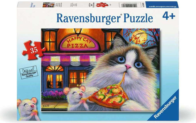 ROMPECABEZA 35PZ PIZZA DE GATO FELIZ