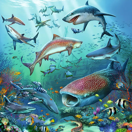 ROMPECABEZA 3X49PZ FAUNA DEL OCEANO