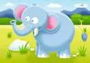 ROMPECABEZA 2-3-4-5PZ HIPOPOTAMO-ELEFANTE-CEB RA-LEON