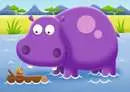 ROMPECABEZA 2-3-4-5PZ HIPOPOTAMO-ELEFANTE-CEB RA-LEON