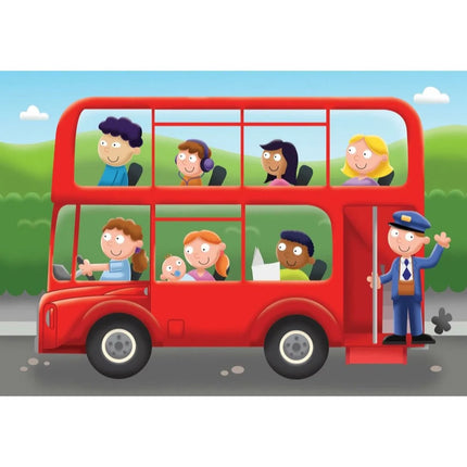 ROMPECABEZA 2-3-4-5PZ TREN-BUS-TRACTOR-CARRO