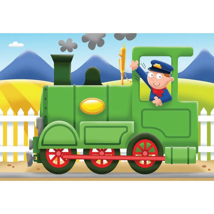 ROMPECABEZA 2-3-4-5PZ TREN-BUS-TRACTOR-CARRO