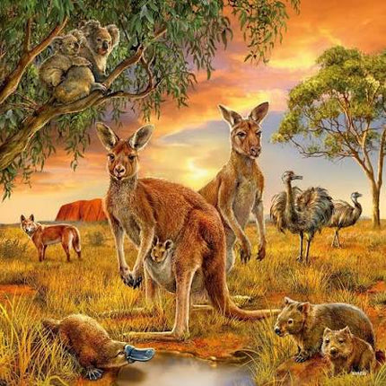 ROMPECABEZA 3X49PZ ANIMALES DE LA TIERRA
