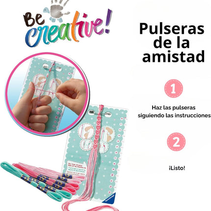 BE CREATIVE MINI. PULSERAS DE AMISTAD