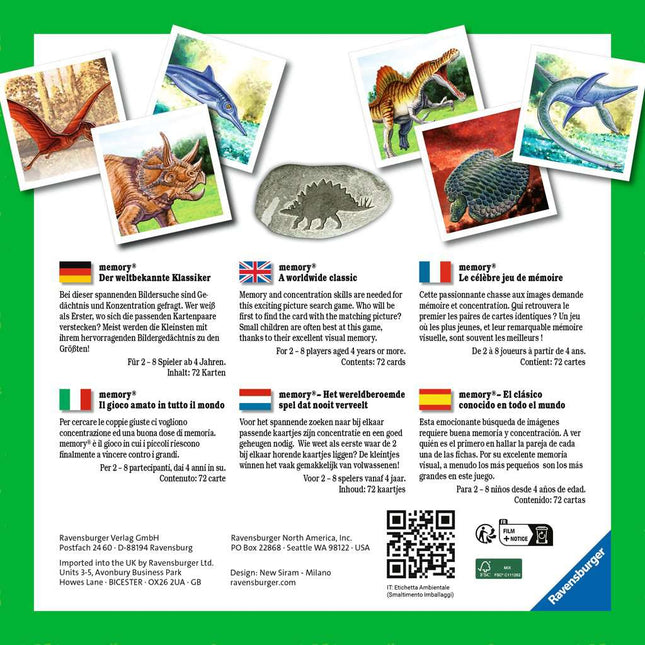 Memoria. Dinosaurios + póster