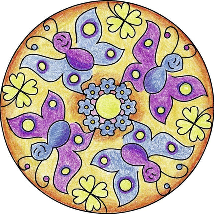 JUEGO DE MESA. MINI MANDALA DISEÑO ROMANTICO