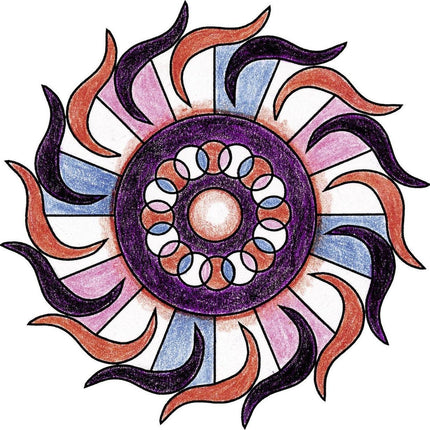 JUEGO DE MESA. MINI MANDALA DISEÑO ROMANTICO