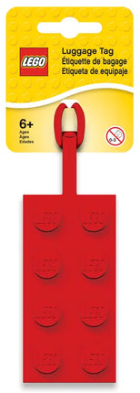 BACKPACK TAG. LOGO LEGO ROJO