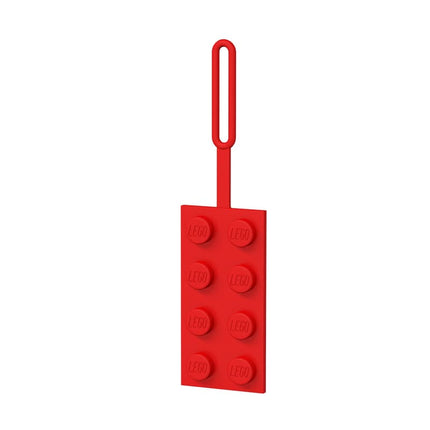 BACKPACK TAG. LOGO LEGO ROJO