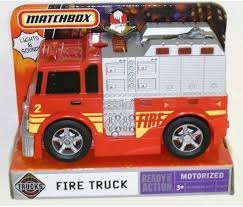 Matchbox. Camión de bombero con luces y sonido