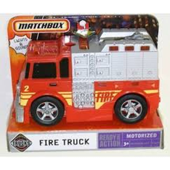 Matchbox. Camión de bombero con luces y sonido