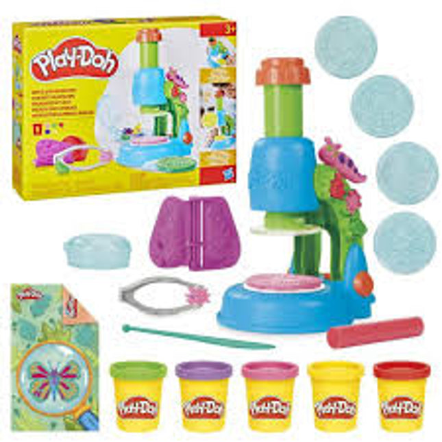 Play-doh. Microscopio luminoso