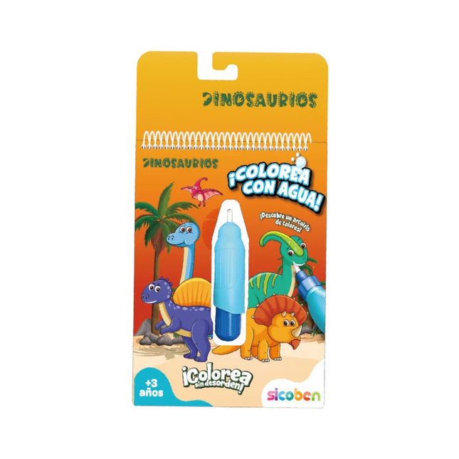 ¡Colorea con agua! Dinosaurios
