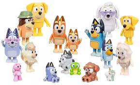 Bluey. Set de 14 figuras familia y amigos