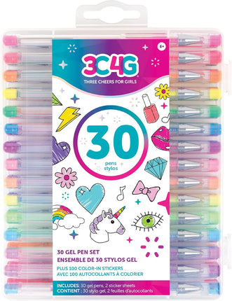 JUEGO DE BOLIGRAFOS DE GEL 30 PZAS