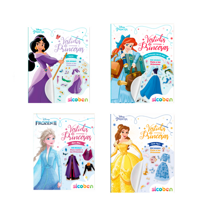 Vestidos de princesas. Elsa y Anna