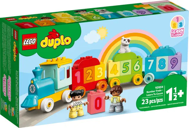 Duplo. Number train-learn to count