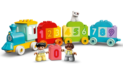 Duplo. Number train-learn to count