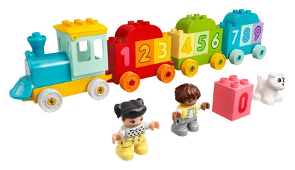 Duplo. Number train-learn to count