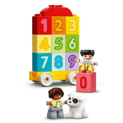 Duplo. Number train-learn to count