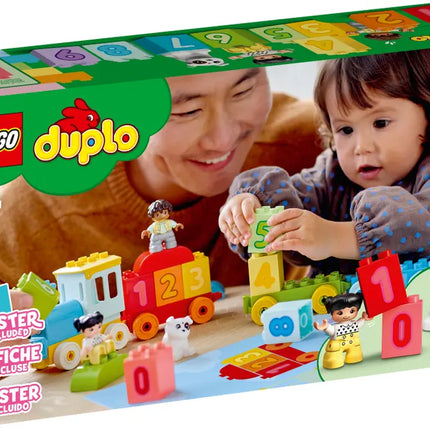 Duplo. Number train-learn to count