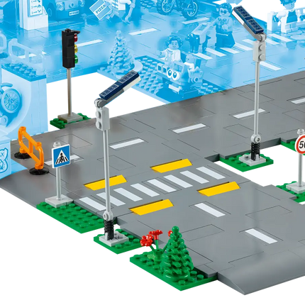 City. Road plate