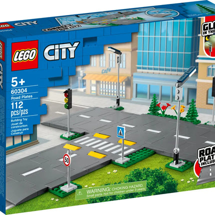 City. Road plate