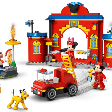 DISNEY. MICKEY & FRIENDS FIRE TRUCK & STATION