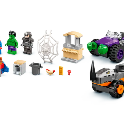 Spidey. Hulk Vs Thino Truck Showdown