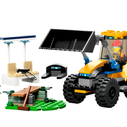 City. Construction digger