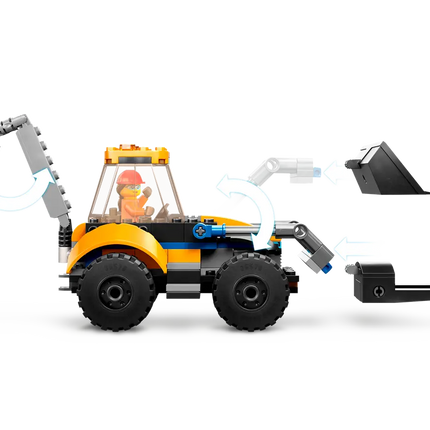 City. Construction digger