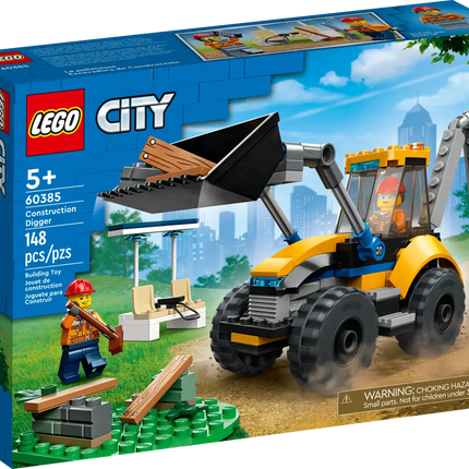 City. Construction digger