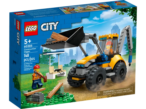 City. Construction digger