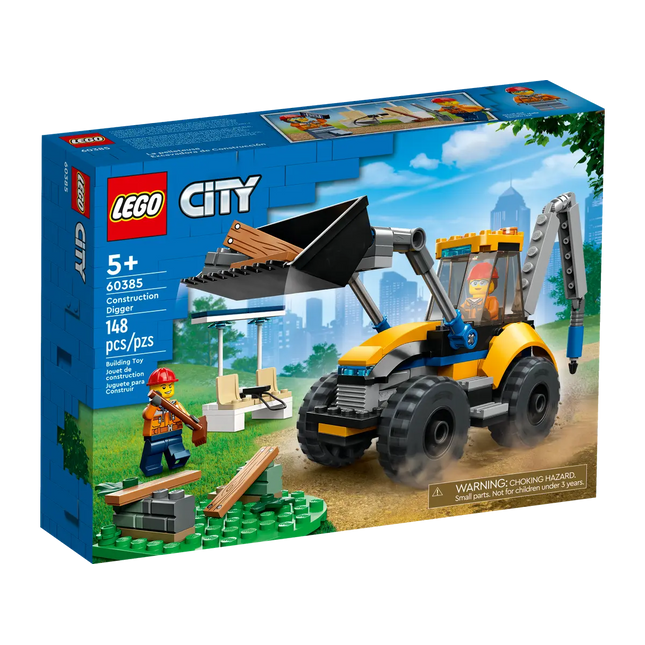 City. Construction digger