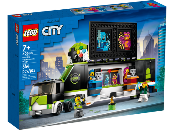 City. Camping tournament truck