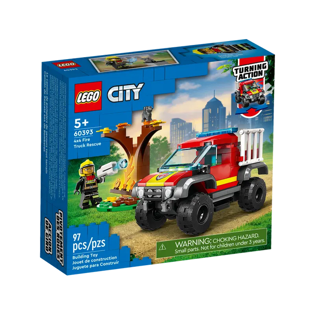 City. 4x4 fire truck rescue