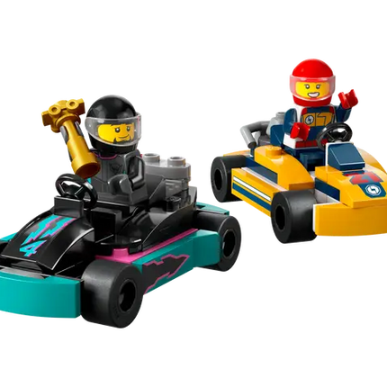 City. Go-karts and race drivers